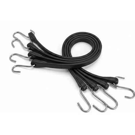 Sandow EPDM avec Crochets INOX 53 cm, Lot de 4 Tendeurs (1/5)