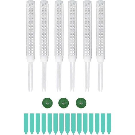 Lot de 6 tuteurs en mousse pour Monstera, tuteurs empilables en plastique de 39,6 cm (15,6 pouces) pour plantes grimpantes de petite et moyenne taille (Monstera). (1/4)