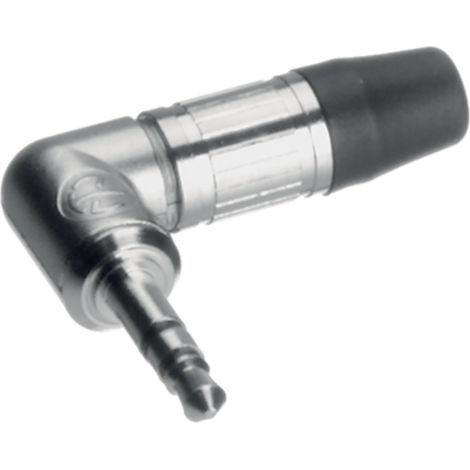 JACK 3,5mm Male Stereo JACK Stecker 90 Grad Nickel Gehäuse und Kontakte (1/2)