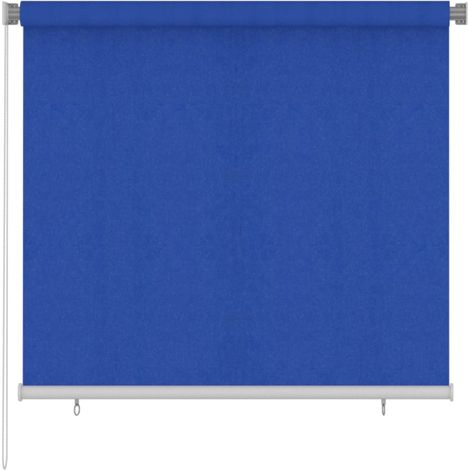 vidaXL Tenda a Rullo per Esterni 165(L)x140(A) cm Blu HDPE