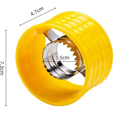 2-Piece Corn Huller – Stainless steel blades, ideal for quickly removing the kernels from fresh corn