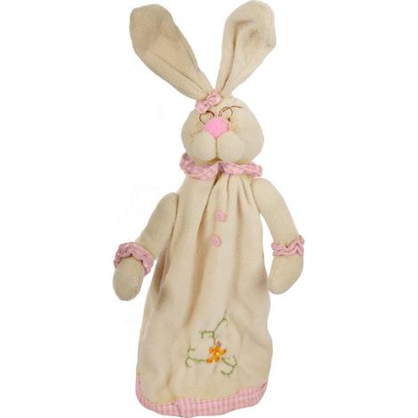Conejo de peluche con patas telescópicas, 45 cm, rosa (1/3)
