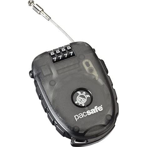 Pacsafe Retractasafe 250 Candado con combinación para maleta Negro