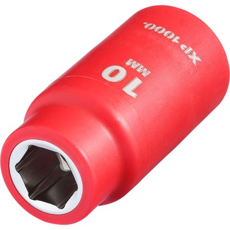 Draper 17613 XP1000 VDE Socket, 3/8"" Sq. Dr., 10mm