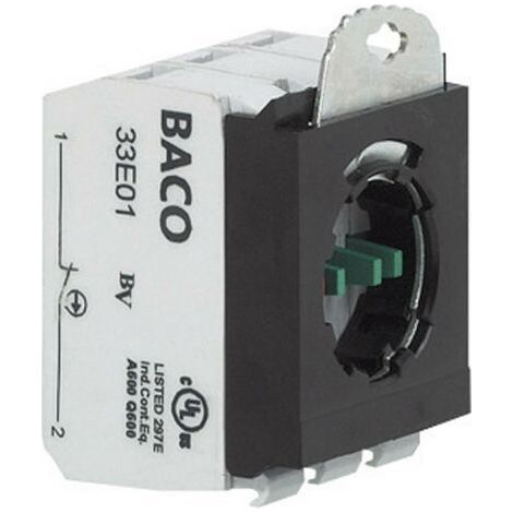 BACO 333ER20 Élément de contact avec adaptateur de fixation 2 NO (T) à rappel 600 V 1 pc(s) (1/3)