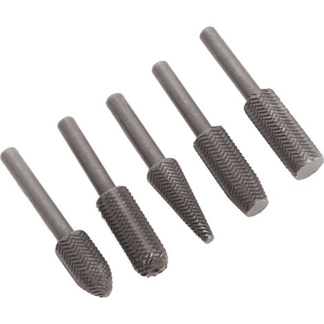 5 Fraises en Carbure de Tungstène Queue 6mm, pour Usinage Bois Métal Plastique, Outils de Sculpture et Découpe Rotatifs (1/5)