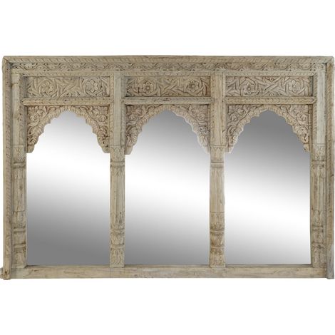 Espejo Teca 160X2X110 Tallas Antiguas Natural (1/4)