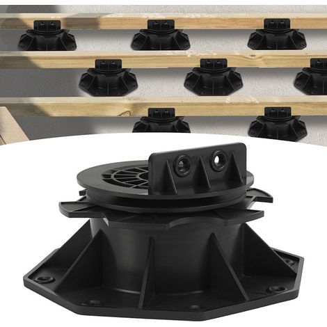 Wolketon Piedistalli autolivellanti 75-145 mm per terrazza in legno e WPC, pendenza 0-5°, set da 20 (1/5)