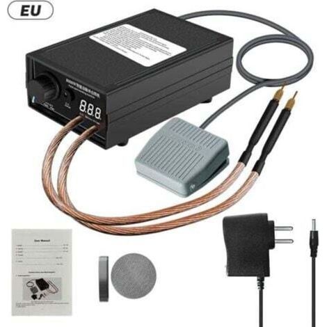 Ecleanfy - Machine de Soudage par Points Portable 8000W Reglable 0-1200A Batterie au Lithium 9600mAh Stylo a Souder Double pour Batterie 18650, (1/4)