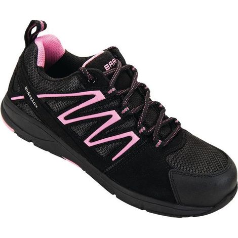 Chaussure de sécurité pour femmes Silvy2, taille 39, noir/rose, S1P SRC, EN20345 (1/10)