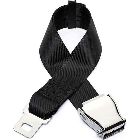 Extension de ceinture de sécurité pour avion Kayear – réglable 50–80 cm, boucle en acier inoxydable, universelle et compacte (1/5)