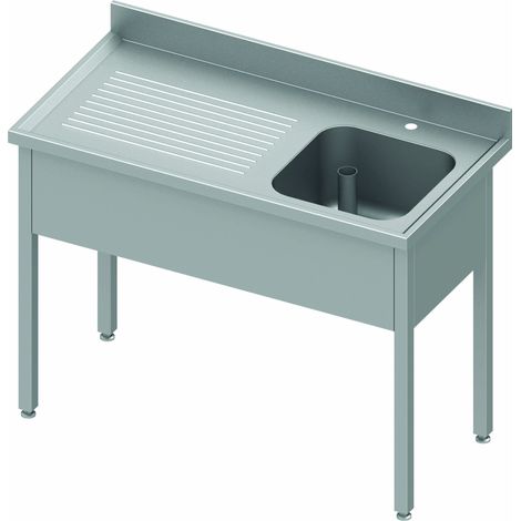 Plonge Inox Professionnelle Egouttoir Droite ou Gauche - Gamme 600 - Stalgast