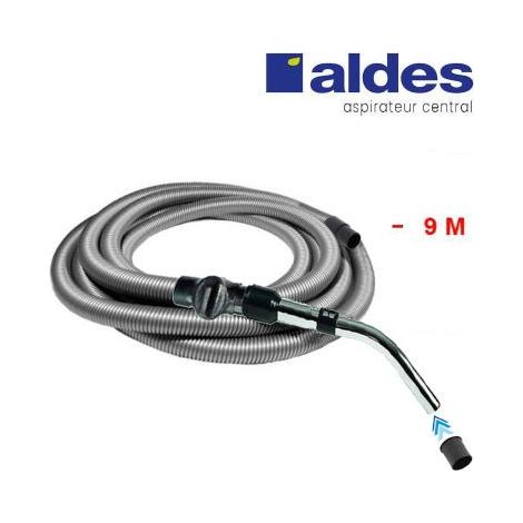 Flexible ALDES avec poignée standard chromée remplace la poignée de commande pneumatique ALDES 11070062 avec douille de démarrage - longueur au choix - 9m