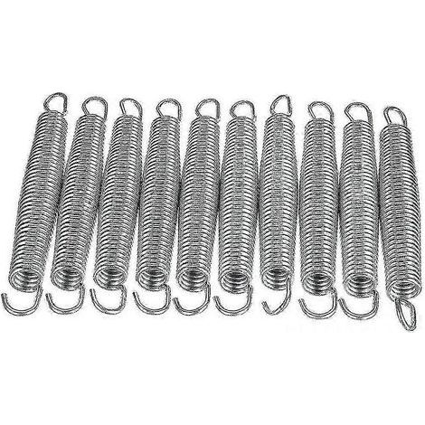 10pcs Replacement Trampoline Steel Springs Rust Resistant (1/5)