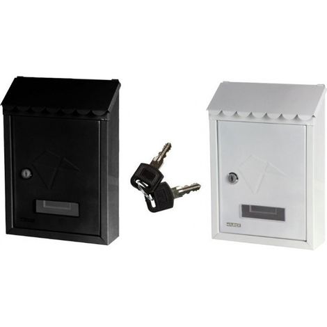 Trade Shop - Buzón Buzón Frontal Con Etiqueta Cerradura De Llave -