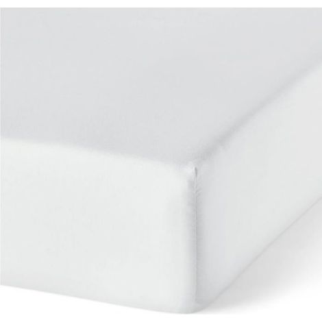 Drap Housse en Coton Bio, Blanc 180 x 200 cm, Blanc 180 x 200 cm BLANC DRAP HOUSSE (1/5)