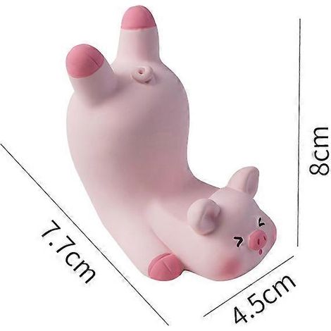 Support de téléphone mignon, support de téléphone portable en forme de cochon rose, porte-cartes de visite, porte-lunettes, accessoires de bureau, décoration de bureau (1/4)