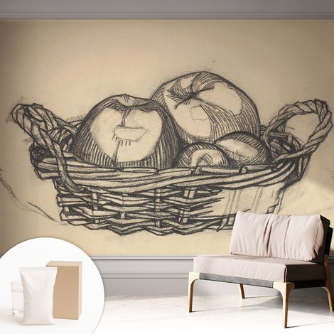 Carta Da Parati In Vlies - Fotomurale - Decorazione Paretie - Per Camera Da Letto - Per Soggiorno - Con Colla Gratuita Cesto di frutta 312x219 cm (1/5)