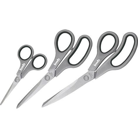 kwb 21595 Ciseaux de cuisine gauchers, droitiers noir