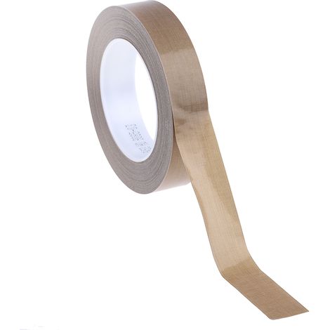 Ruban Téflon, 25mm x 0.21mm 3M Marron, Scotch 5453, +260°C ( Prix pour 1 )