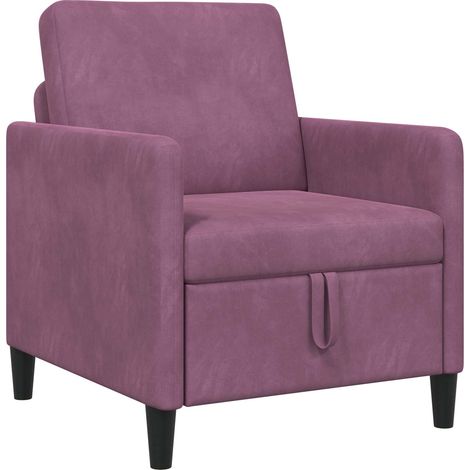 Sofá con almacenamiento Morado 72 x 78 x 87 cm Poliéster vidaXL (1/5)