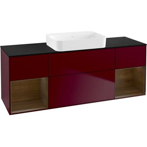 V&B Waschtischunterschrank Wandbeleuchtung Finion 160x60,3x50,1cm, Reg wal ven, Peony Matt (1/2)