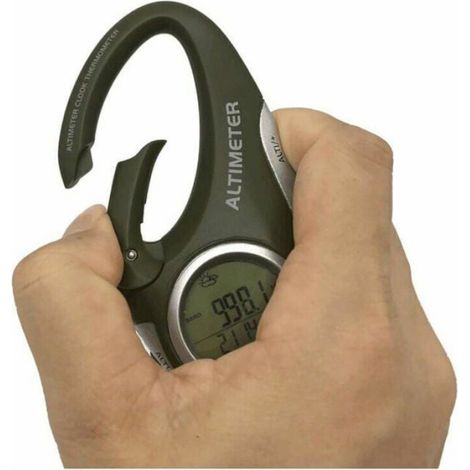 Barometre Altimetre Thermometre Multifonction Prevision Meteo Retroeclairage Camping Escalade Outdoor 1 Unite (1/5)