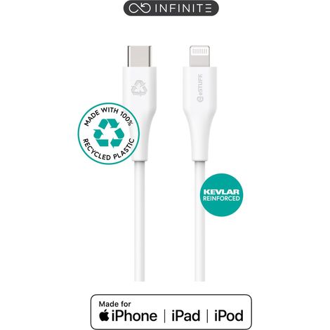 eSTUFF ES602370 cable dede Lightning connector 3 m White