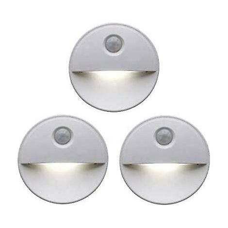 Veilleuse LED détecteur de mouvement Teinte induisant le sommeil grâce aux ampoules LED Fonctionnement sans fil Parfait pour les armoires de salle de bain, les escaliers et plus (1/4)