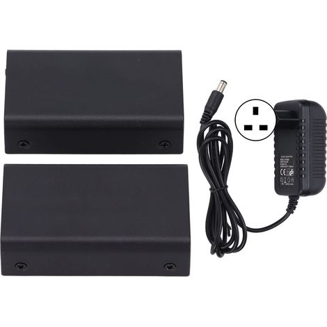Prolongateur HDMI 1080P avec Convertisseur RJ45 pour PC et TV, Copie EDID, Alimentation 100‑240V, Prise UK (1/5)