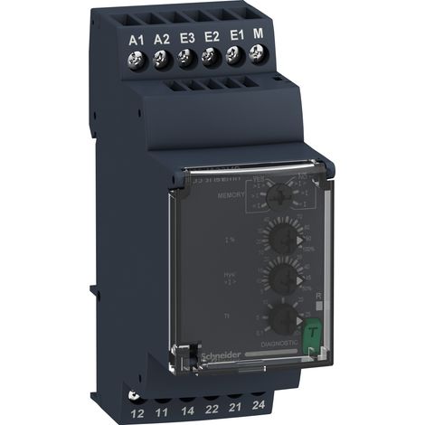 Relè controllo corrente 0.15..15A, 2 NC/NO con temporizzazione - RM35JA32MR