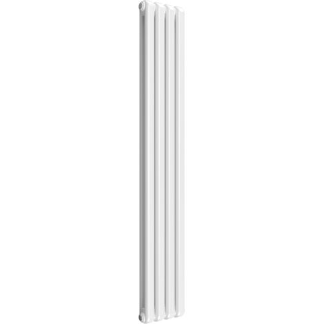 Reina Coneva Vertical Designer Radiator 1800mm H x 300mm W White (1/5)