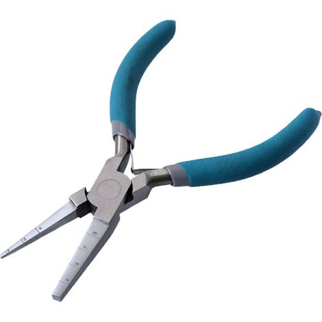 Pince à Bec Rond pour la Fabrication de Bijoux, Pince à Enrouler à Double Nez carré de 6 Pouces, Pince à Bec effilé Professionnelle, Pince à Boucler le Fil, Pince à Bijoux avec (1/5)