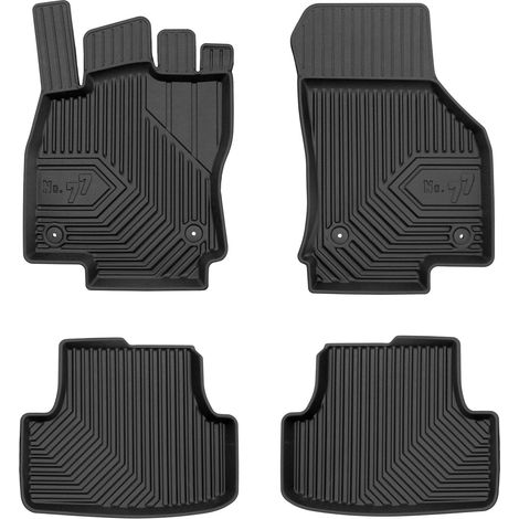 Tapis de sol No.77 pour VW Golf HB mk8 2019-2025 sauf mild hybrid TPE Noir 4Pcs