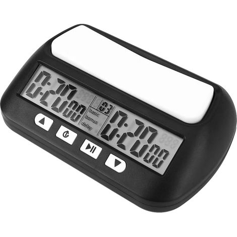 Horloge d'échecs - Minuteur - Horloge de tournoi - avec alarme - Portable - Convient pour la maison, les tournois, l'entraînement et la simulation (1/5)