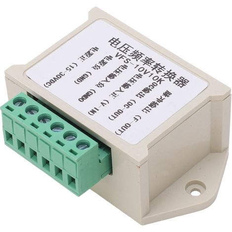 Spannungs-Frequenz-Wandlermodul, ABS-Gehäuse, Signalwandlungsmodul, 0–10 V Eingang, 0–10 kHz Rechteckwellenausgang (1/5)