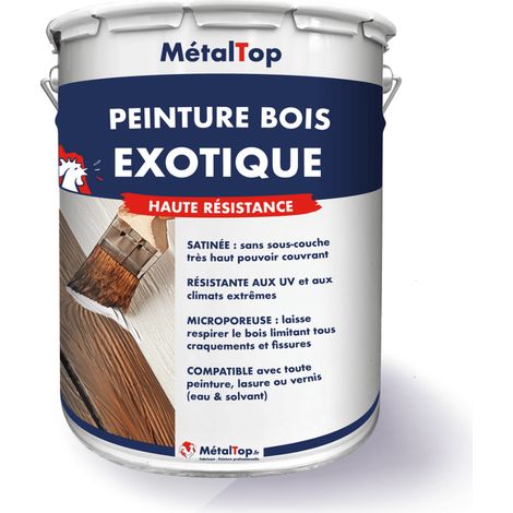 Peinture Bois Exotique - Aluminium gris - RAL 9007  - 5 L - Métaltop (1/4)