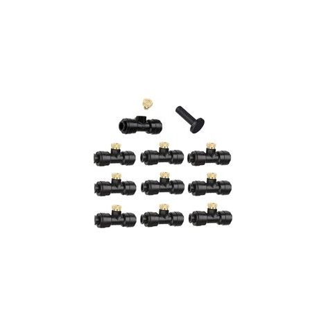10 Pièces Buses de Brumisation en Laiton pour pulvérisation pour système de Refroidissement extérieur, l'Irrigation de l'Arrosage des Jardins, 6mm (1/5)