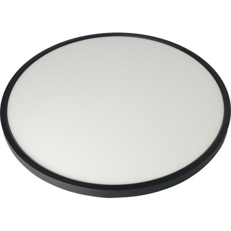 Jandei - Plafón LED 48W CCT, 60cm diámetro, marco negro