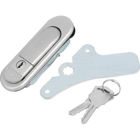 Verrouillage métallique 87 mm x 28 30 mm, gris argenté, pour armoire et boîte à outils (11d192c082f8 (1/3)