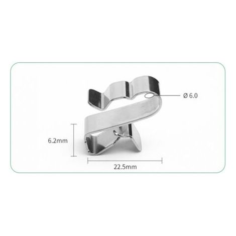 Clips Câbles Clips de Fil Métallique Remorque Cadre de Câble Pince en Acier Inoxydable Cavalier Cable Electrique Clips Rangement de Câble pour Panneau Solaire Photovoltaïque 50Pcs (1/3)