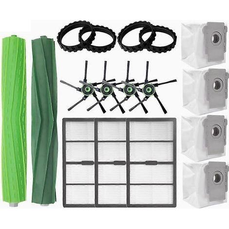 Accessoires aspirateur robot pour iRobot Roomba S9 9150 / S9+ Plus 9550 : kit de remplacement avec filtre HEPA, brosses latérales, sacs à poussière et courroies (1/5)