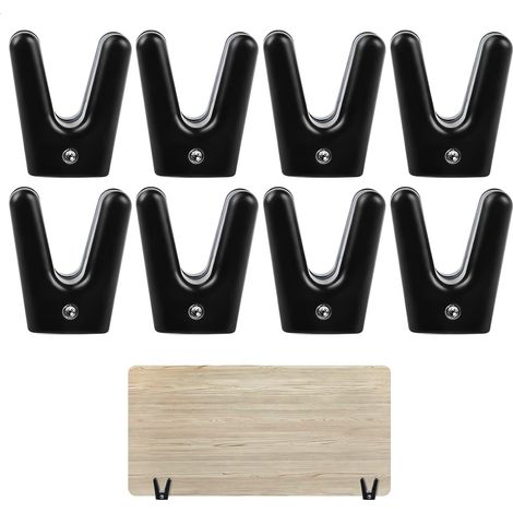 Séparateur de Bureau Pince, Partition de Table Clips, 8 Pièces Fixation pour Verre, Cloison de Bureau de 2-20mm D'épaisseur, Separation de Piece pour Bureau Ecole Usage Privé avec Vis (1/5)
