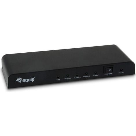 equip 332714 répartiteur HDMI noir 4 ports