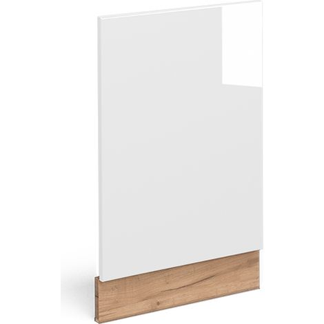 Panel frontal Fame-Line, Blanco alto brillo, 45 cm sin encimera, Vicco