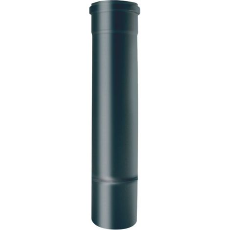 mf teleskopelement - stahl 0,8 l 250/400 mm einzelnes teleskopelement d.100 sp.0,8 schwarz emailliert