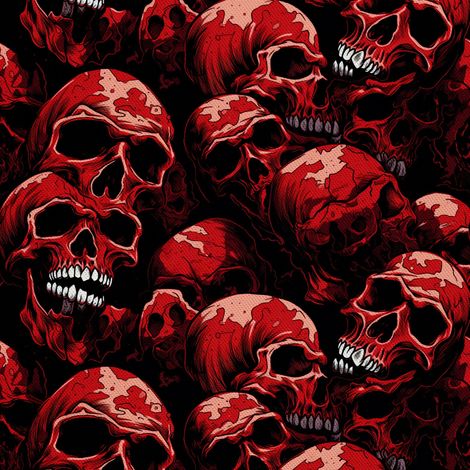 Tela Oxford decorativa para exteriores - Motivo de calavera I DX4017 (1/5)
