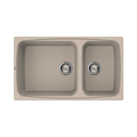 Lavello Elleci Incasso 2 vasche 86,4x50,3 Fox 450 Granitek Avena LGF45051
