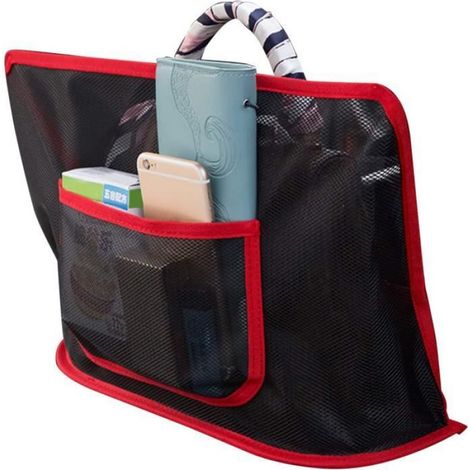 Car Net Pocket Handbag Holder Organizer Auto Interior Accessories Car Trunk Storage Bag for Handbag Bag Documents Phone Valuable (1/4)