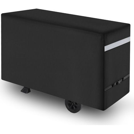 VEVOR Copertura per Barbecue allAperto, Impermeabile, Resistente allo Sbiadimento e Intemperie, Poliestere 600D Resistente, Facile da Indossare, con Fibbie di Sicurezza, 149,8 cm Nero